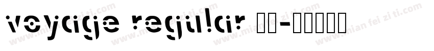 voyage regular 字体字体转换
